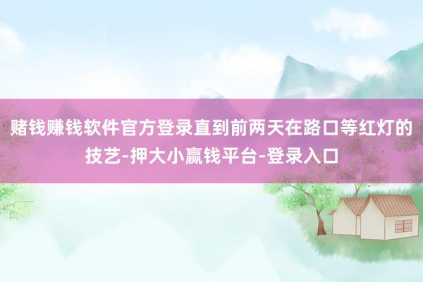 赌钱赚钱软件官方登录直到前两天在路口等红灯的技艺-押大小赢钱平台-登录入口