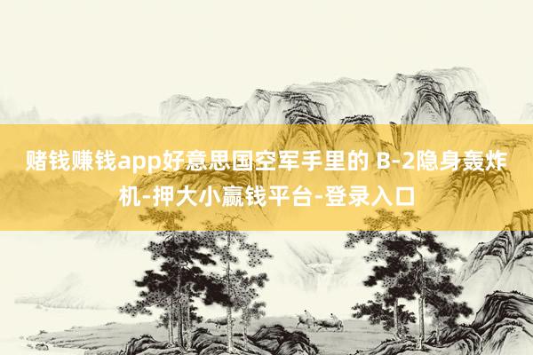 赌钱赚钱app好意思国空军手里的 B-2隐身轰炸机-押大小赢钱平台-登录入口
