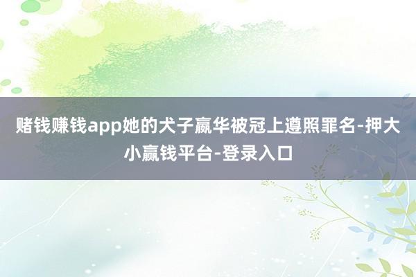赌钱赚钱app她的犬子嬴华被冠上遵照罪名-押大小赢钱平台-登录入口