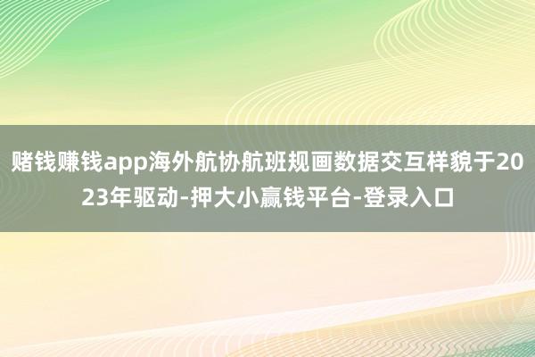 赌钱赚钱app海外航协航班规画数据交互样貌于2023年驱动-押大小赢钱平台-登录入口