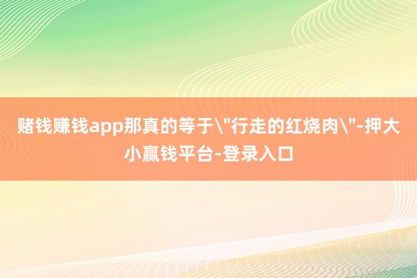 赌钱赚钱app那真的等于